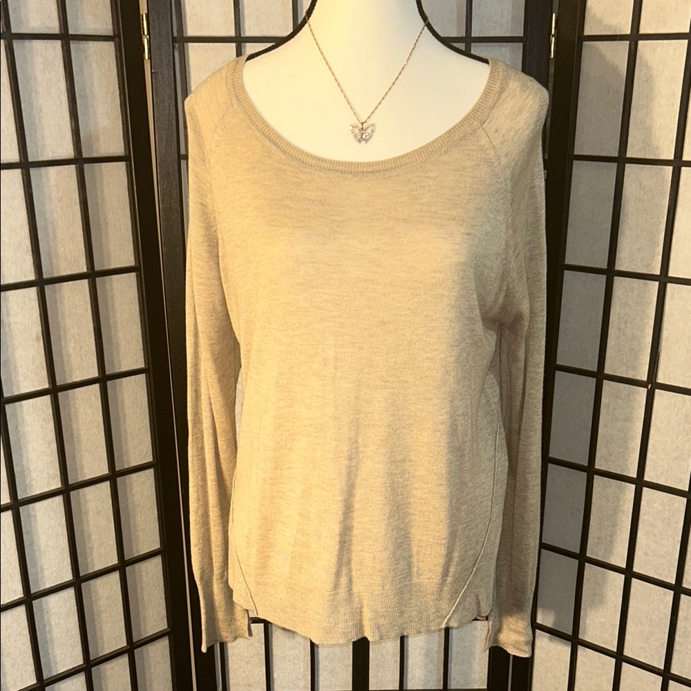 Zara Cream Crew Neck Sweater